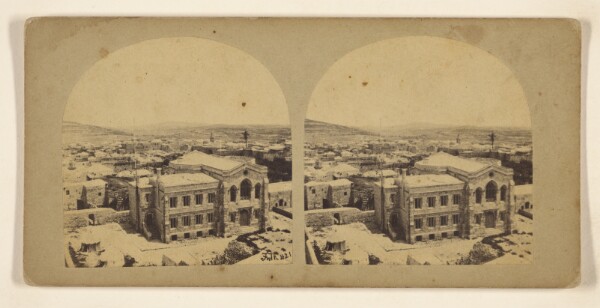 Francis Frith, Jerusalem, The English Protestant Church. View taken from the top of the citadel, and looking in a south-east direction.
