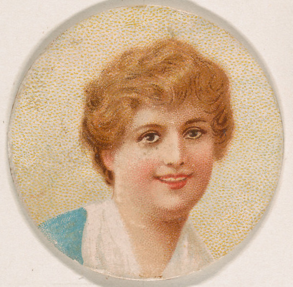 Kinney Brothers Tobacco Company, Portrait of woman, from the Novelties series (N228, Type 1) issued by Kinney Bros.