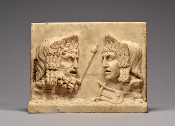 Unknown, Double-Sided Relief with Theater Masks
