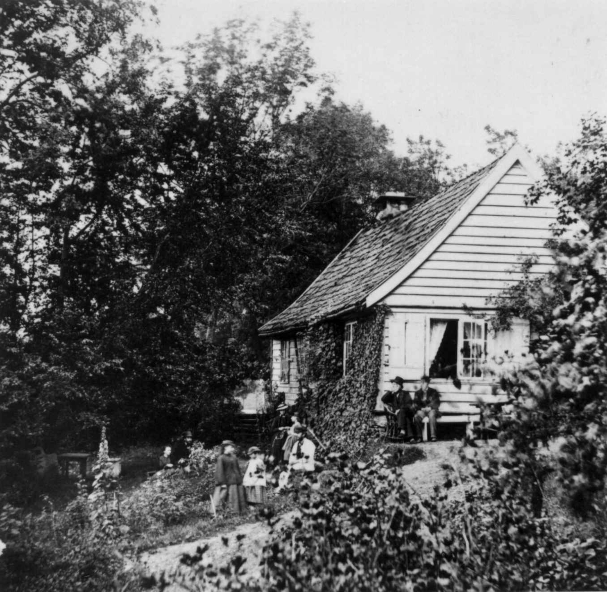 Knud Knudsen, Fridalen, Bergen. Tollkasserer Werner Christies landsted. antatt 1860-årene.