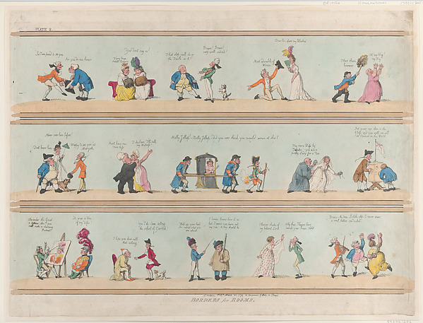 Thomas Rowlandson, Borders for Rooms, Plate 2