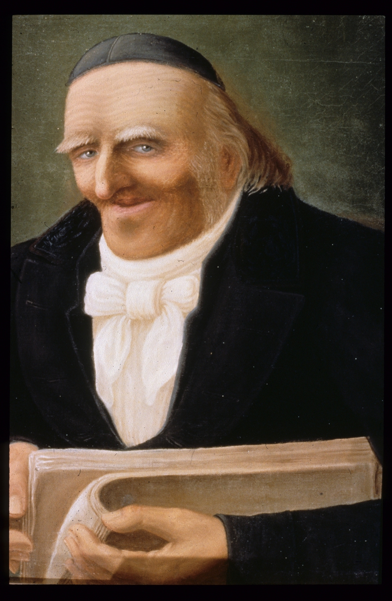 Okänd,, Oil painting of tailors Eric Österlund concepting naturalist Gabriel Marklin, Uppsala