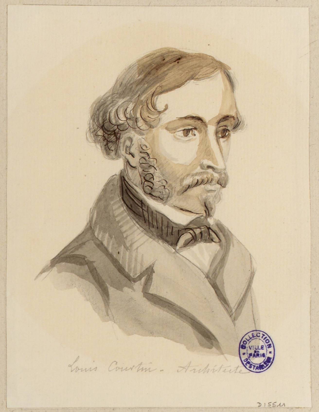 Anonyme, Portrait de l'architecte Louis Courtin