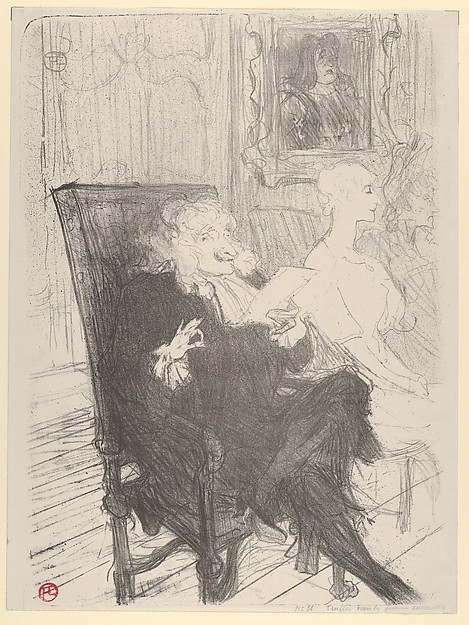 Henri de Toulouse-Lautrec, Truffier and Moreno, in Les Femmes Savantes