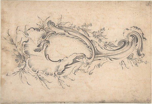 Anonymous, French, 18th century, Rococo Cartouche