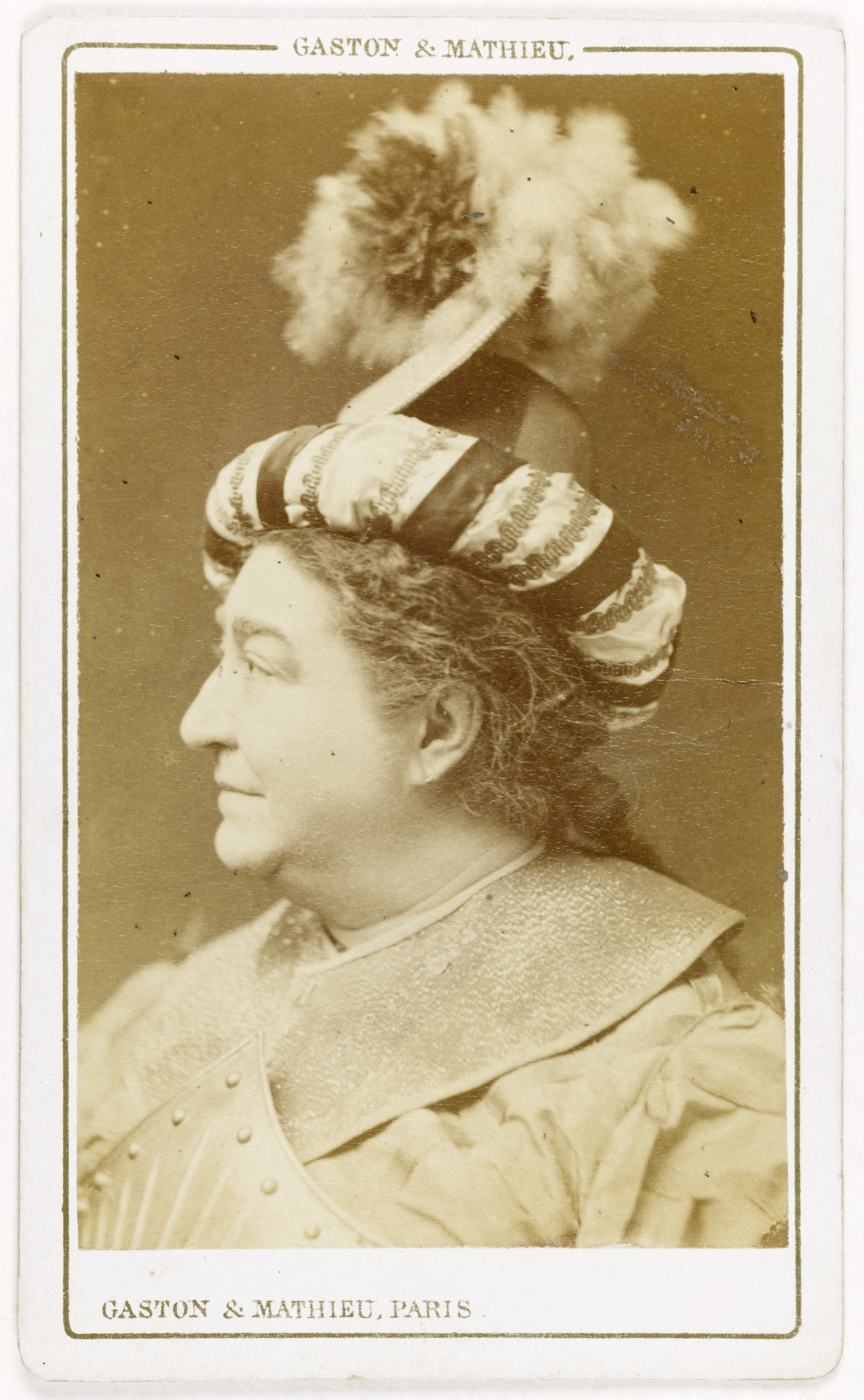 Gaston & Mathieu, Portrait de Mme Thierret (Félicia Georgin, dite), (-1873), (actrice)