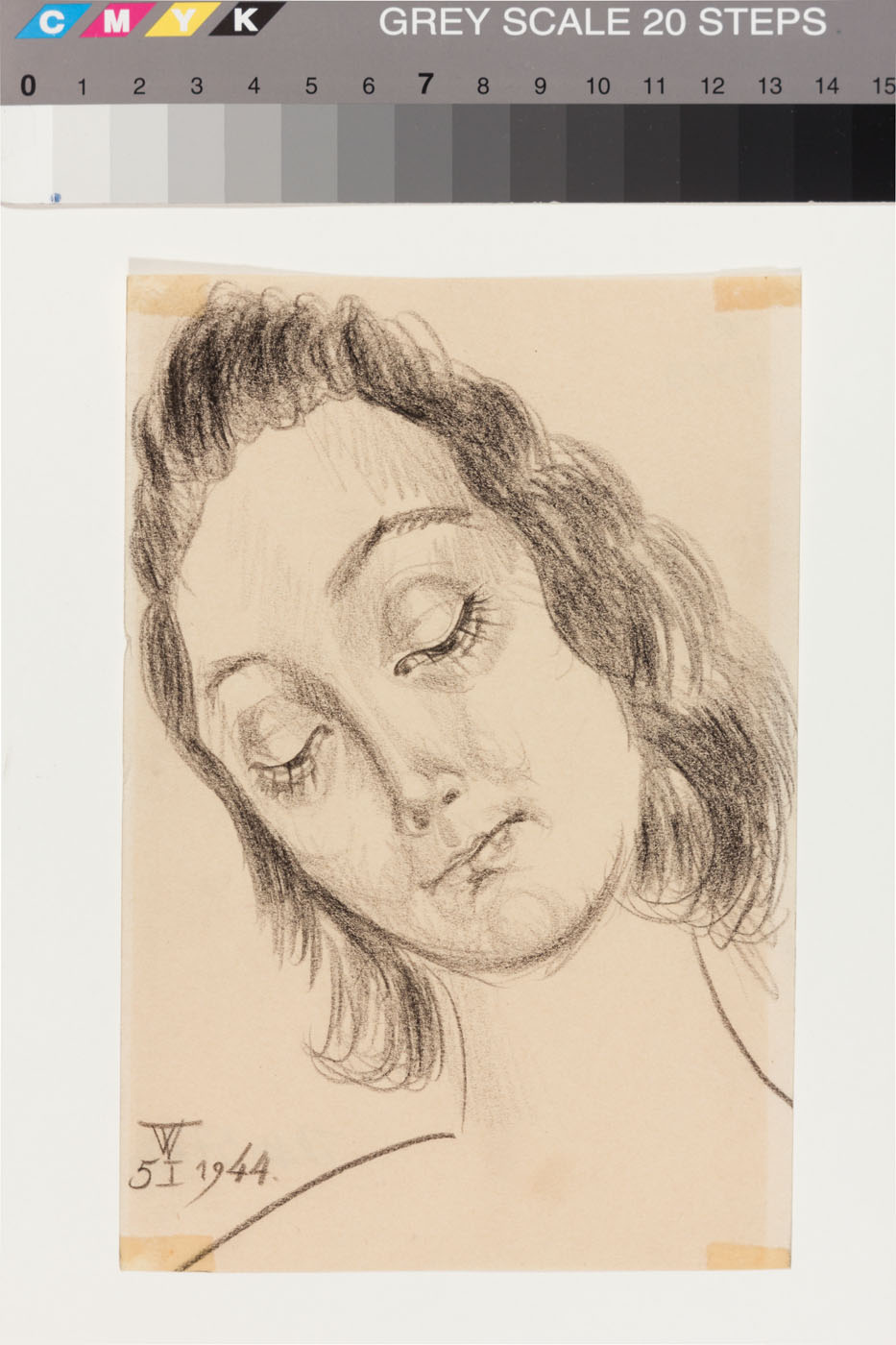Eduard (autor) Wiiralt, Woman’s head