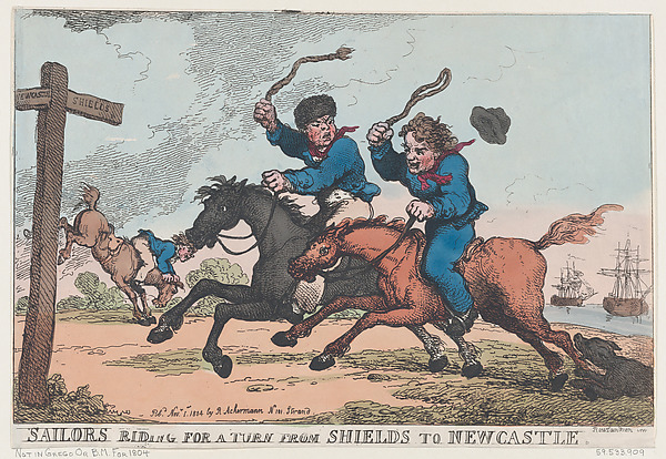 Thomas Rowlandson, Sailors Riding For A Turn From Shields to Newcastle