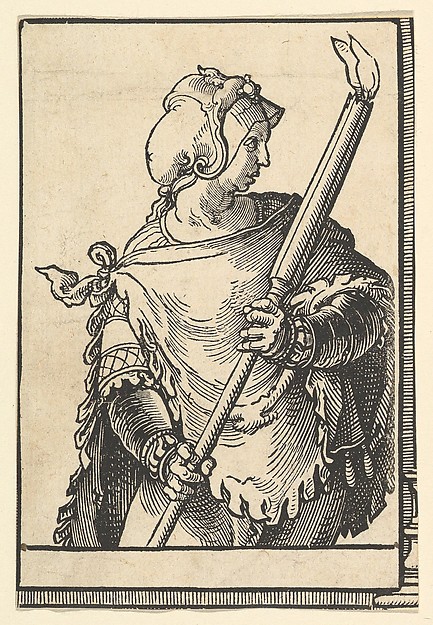 Lucas van Leyden, Libyan Sibyl, from the series of Sibyls