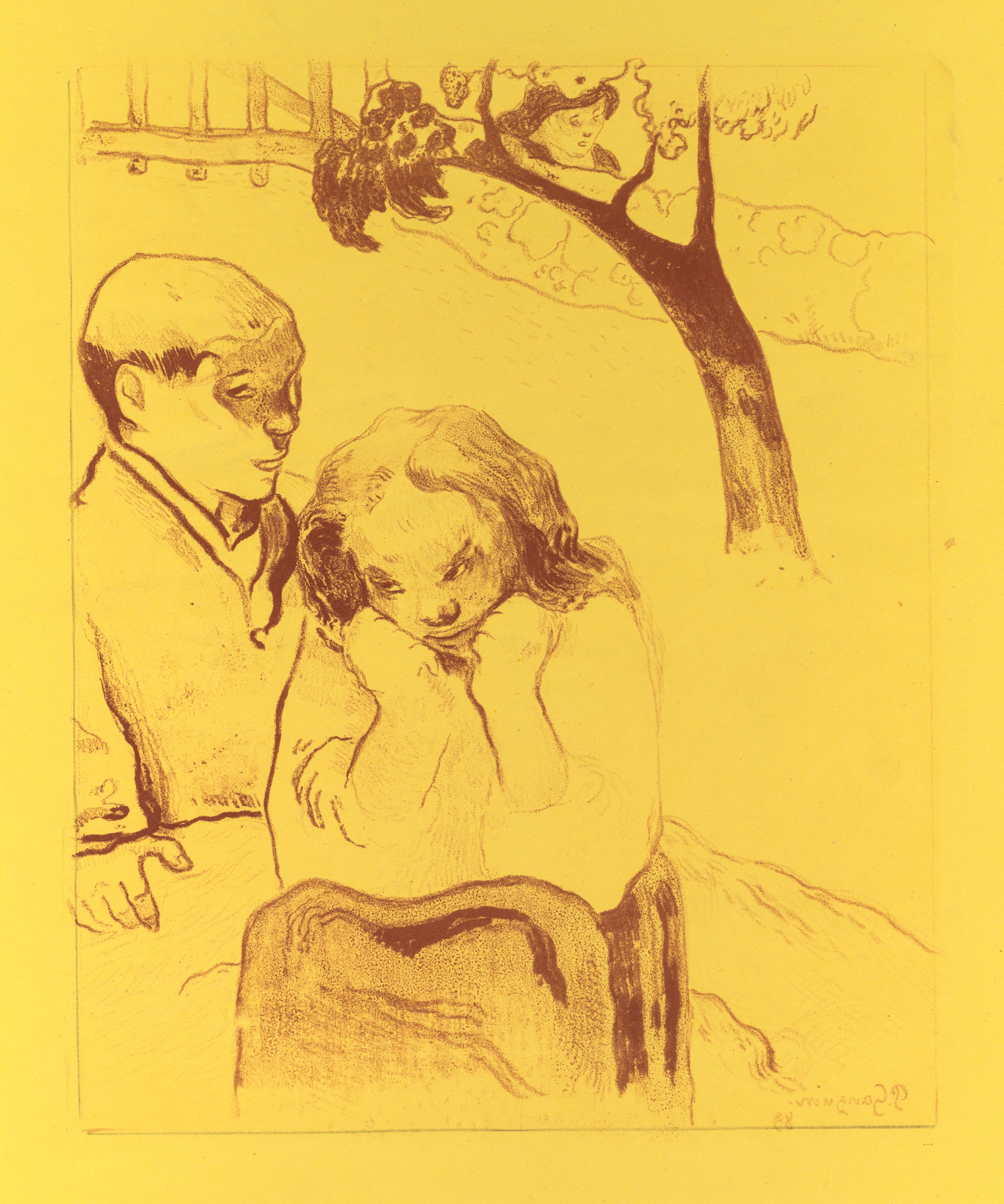 Paul Gauguin, Volpini Suite:  Human Misery (Misères Humaines)