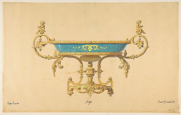 Anonymous, French, 19th century, Design for a Compotier
