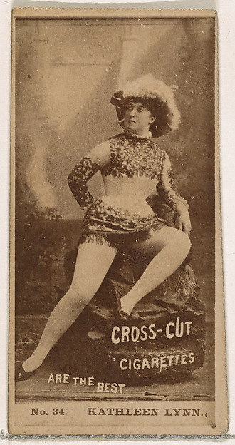 W. Duke, Sons & Co., Card Number 34, Kathleen Lynn, from the Actors and Actresses series (N145-2) issued by Duke Sons & Co. to promote Cross Cut Cigarettes
