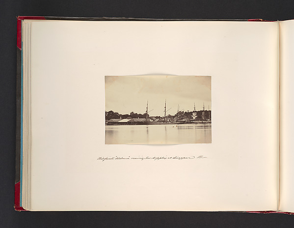 John Thomson, Private "Alabama" Receiving Her Supplies at Singapore, 1865