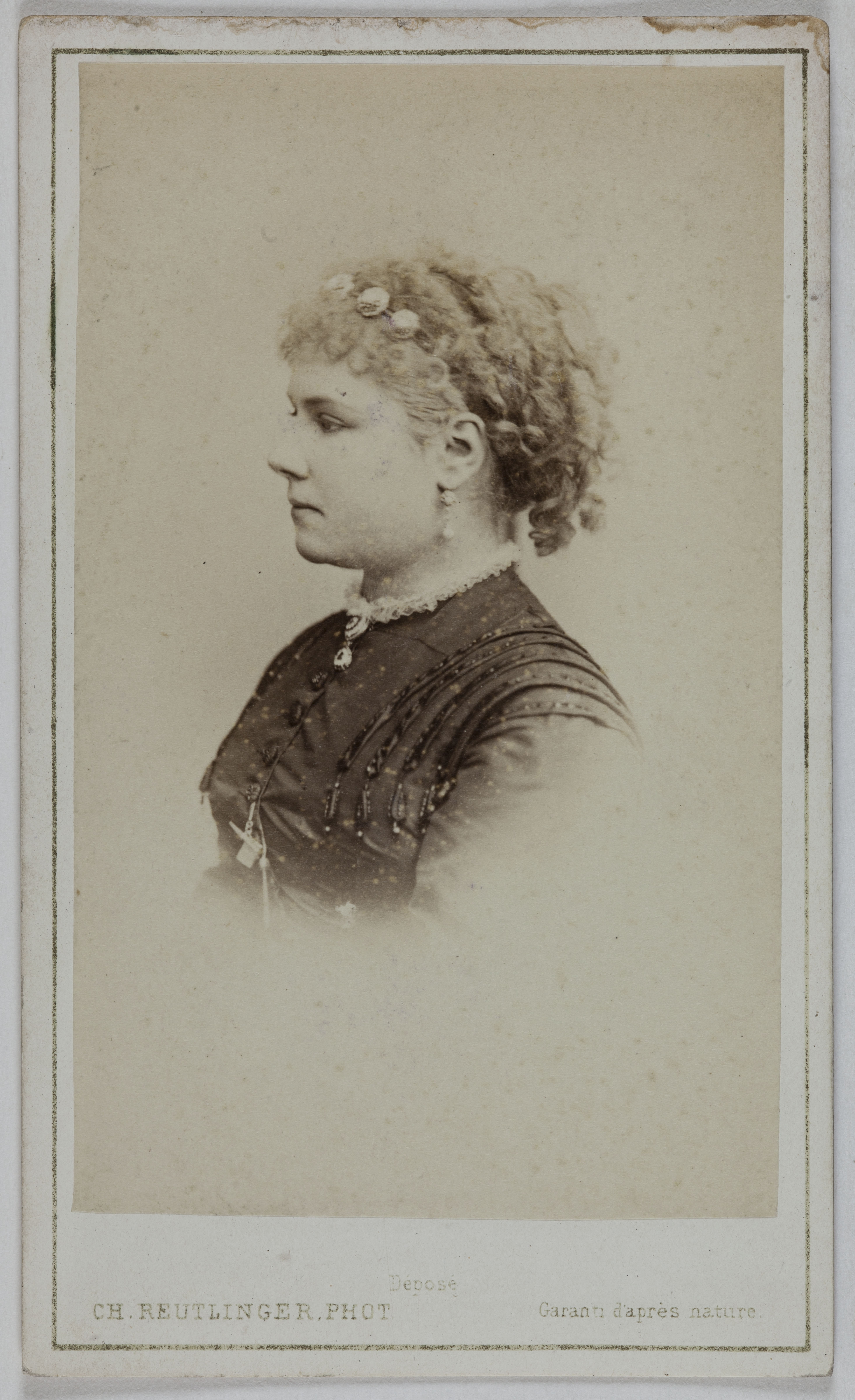 Charles Reutlinger, Portrait de Julia Baron (née Jenny Boudin), (vers 1836- ), (actrice)
