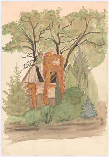 Unknown artist, Hausgarten: Perspektivische Ansicht