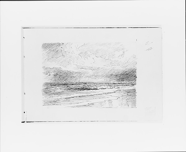 William Trost Richards, Seascape (from Sketchbook VII)