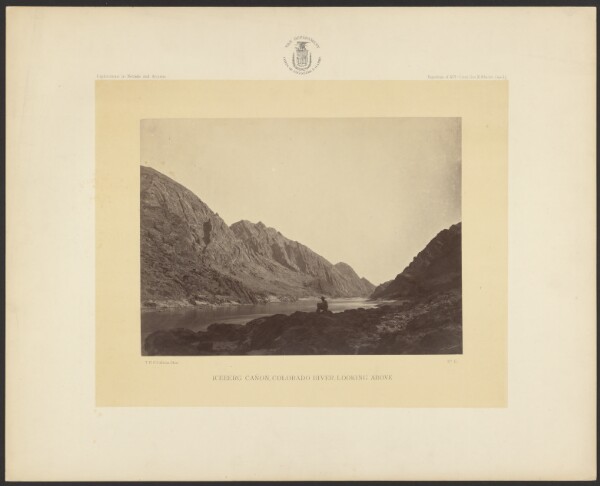 Timothy H. O'Sullivan, Iceberg Cañon, Colorado River, Looking Above