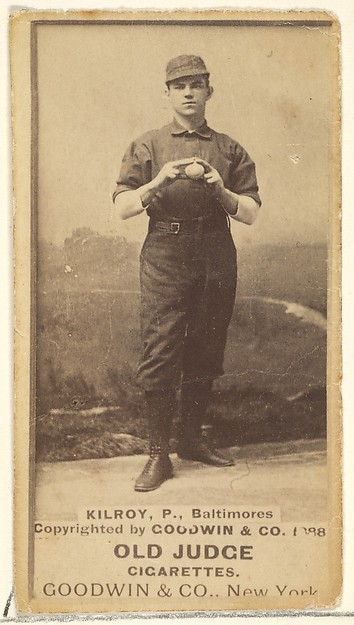 Goodwin & Company, Kilroy, Pitcher, Baltimore Orioles, from the Old Judge series (N172) for Old Judge Cigarettes