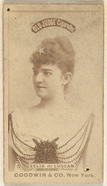 Goodwin & Company, Zelia de Lussan, from the Actors and Actresses series (N171) for Old Judge Cigarettes