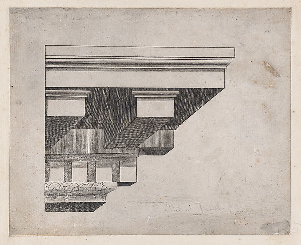 Anonymous, Cornice, from "Speculum Romanae Magnificentiae"