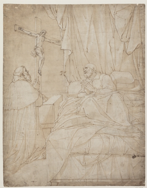 Camillo Procaccini, St Ambrosius på dødslejet