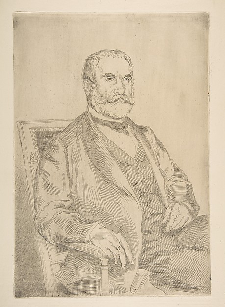 Félix Bracquemond, Portrait of Louis Robert