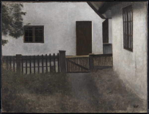 Vilhelm Hammershøi, Husgavle. Frederiksværk. Sommer.
