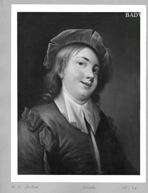 Christian Wilhelm Ernst Dietrich, Knabenbildnis mit rotem Barett