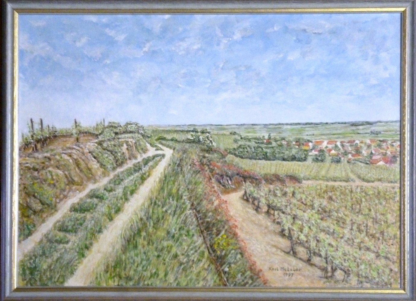 Unknown artist, Metzler Gemälde "In den Weinbergen"