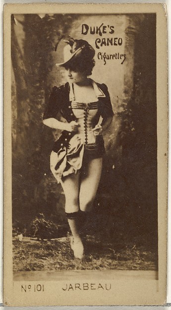 W. Duke, Sons & Co., Card Number 101, Vernona Jarbeau, from the Actors and Actresses series (N145-4) issued by Duke Sons & Co. to promote Cameo Cigarettes