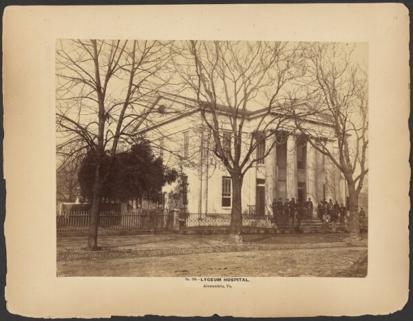 A. J. Russell, No. 291. Lyceum Hospital, Alexandria, Va.