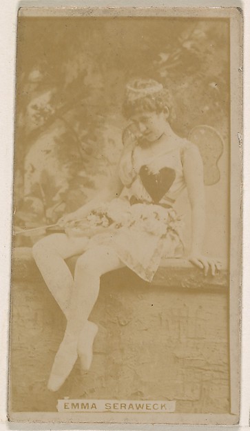 Kinney Brothers Tobacco Company, Emma Seraweck, from the Actresses series (N245) issued by Kinney Brothers to promote Sweet Caporal Cigarettes