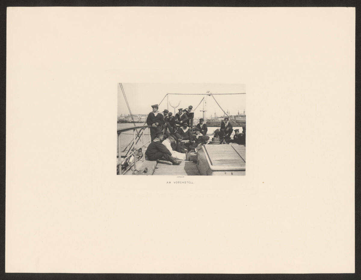AlexanderHauger, Am Vorcastell (aus der Serie "Bord-Scenen - Bilder aus dem Schiffsleben der K.u.K. Kriegsmarine")