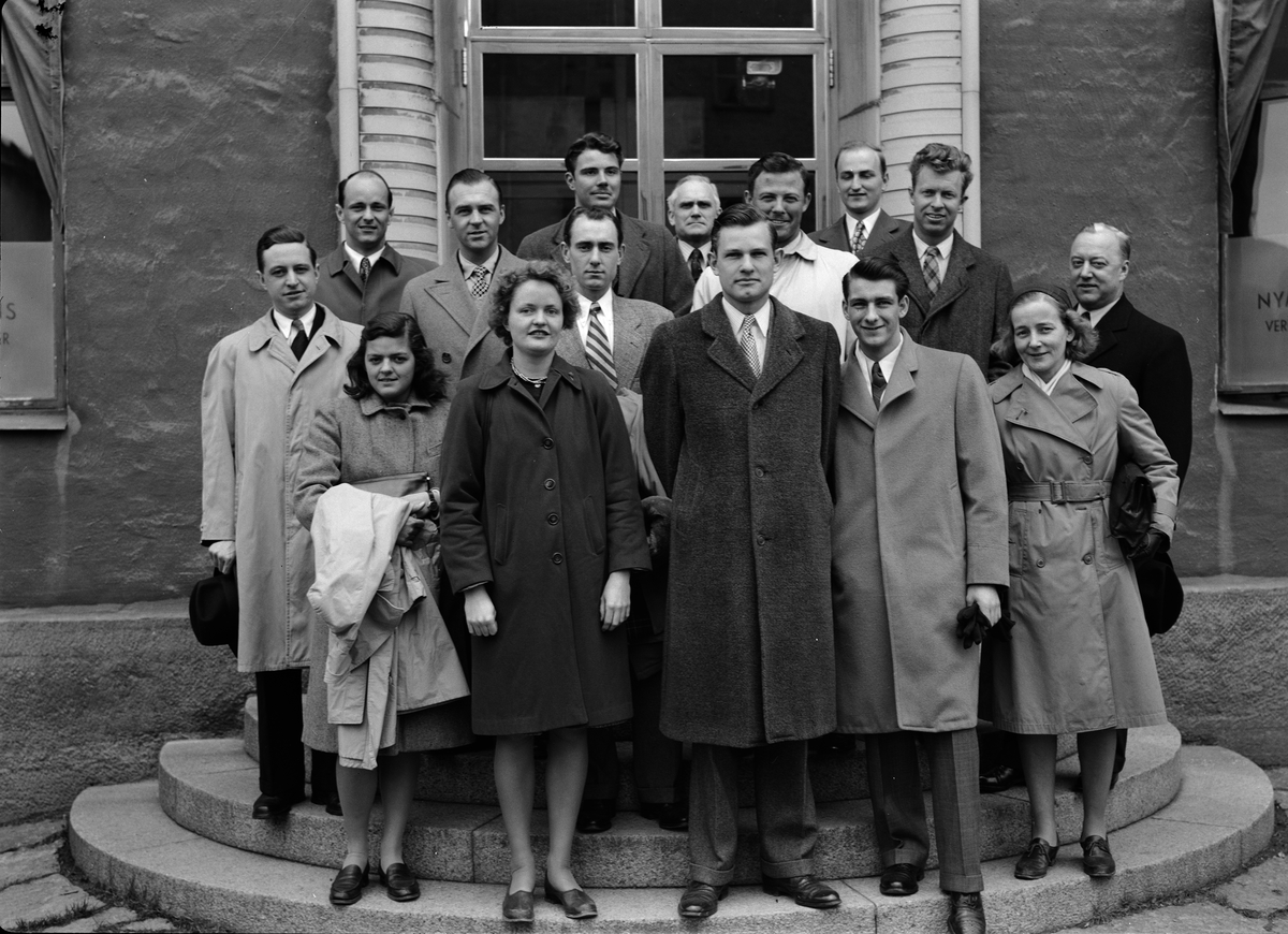 Paul Sandberg, "Nymans verkstäder imponerade på amerikanska studenter", Uppsala 1947