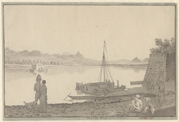 C.W. Eckersberg, Udsigt fra Bonn op ad Rhinen