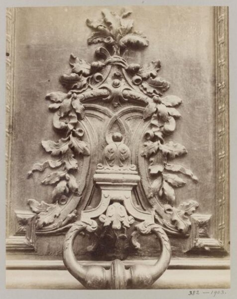Atget, Jean-Eugène-Auguste, Door Knocker, Hotel d'Epernon, Paris, France