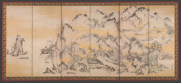 Kano Sanraku, Jinshan Island and West Lake