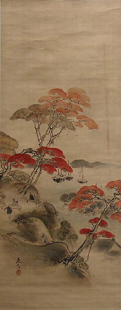 Shibata Zeshin, Maple Viewing at Kai'anji Temple