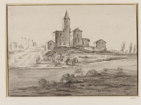 Unknown, View of an Italianate Village on a Hillside