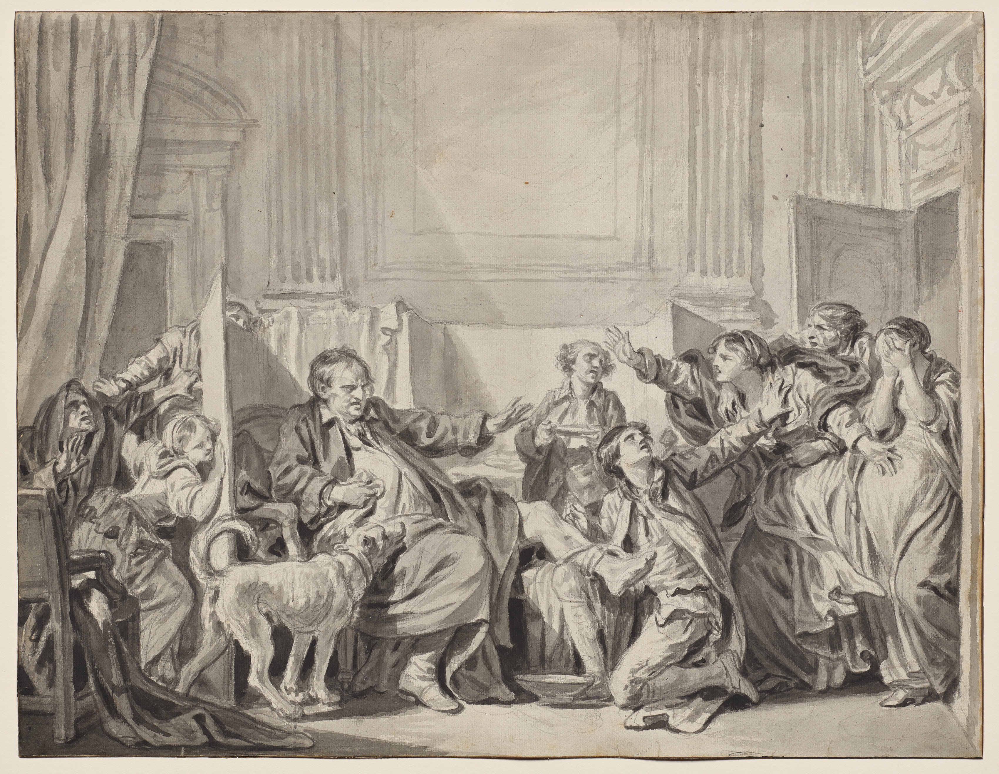 Jean-Baptiste Greuze, The Guilty and Repentant Daughter