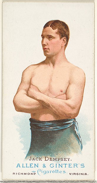 Allen & Ginter, Jack Dempsey, Pugilist, from World's Champions, Series 1 (N28) for Allen & Ginter Cigarettes
