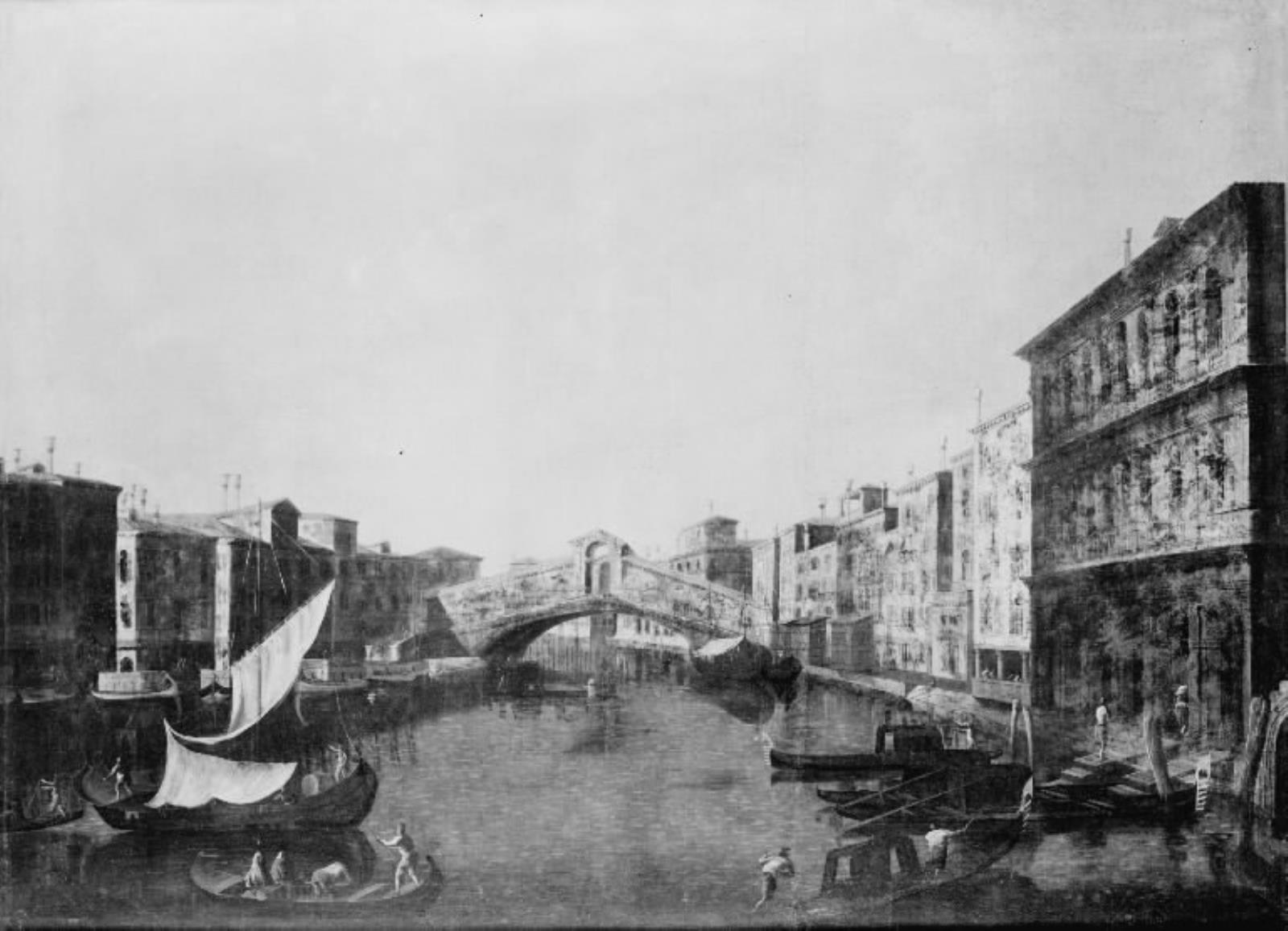 Michele Marieschi, Canale Grande i Venezia med Rialtobroen