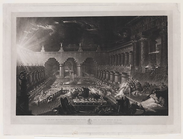 John Martin, Belshazzar's Feast (First Plate)