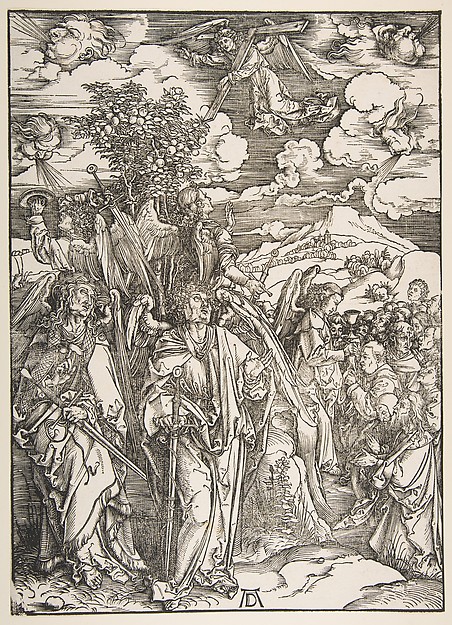 Albrecht Dürer, Angels Restraining the Four Winds