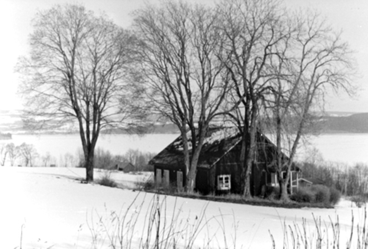 Anno Domkirkeodden, Eksteriør. Husmannsplassen Bekken, Grefsheim, Nes, Hedmark. Vinter.