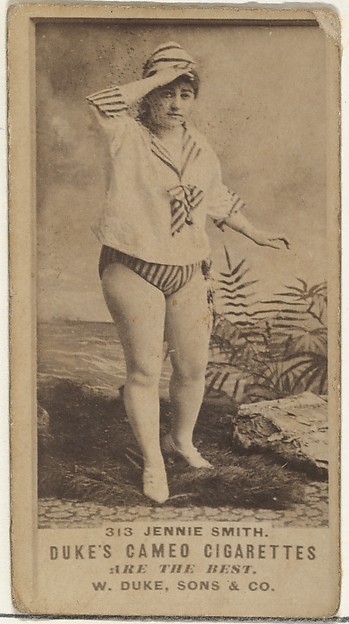 W. Duke, Sons & Co., Card Number 313, Jennie Smith, from the Actors and Actresses series (N145-5) issued by Duke Sons & Co. to promote Cameo Cigarettes