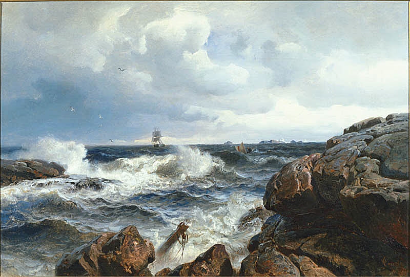 Hans Gude, Breakers