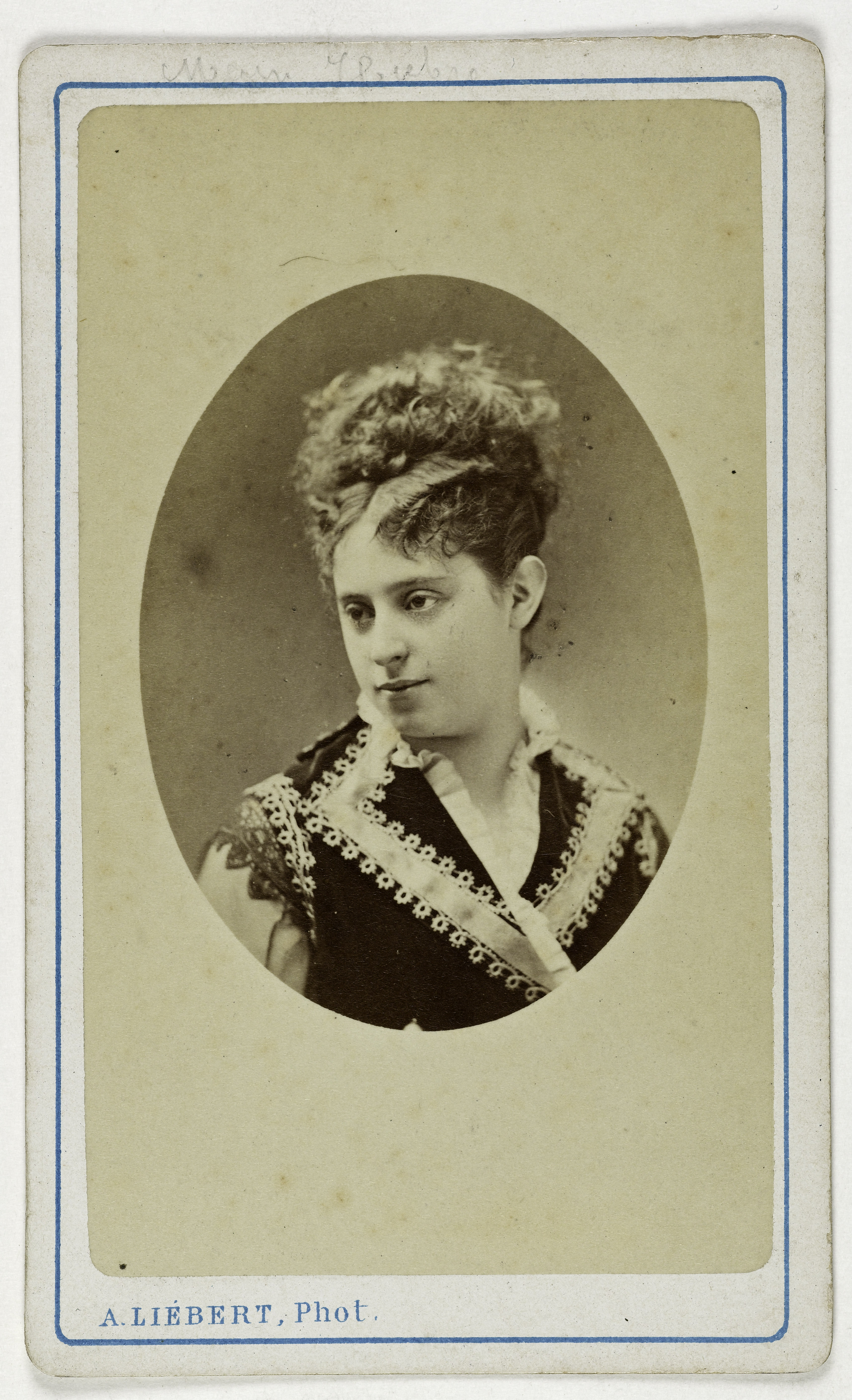 Alphonse Liébert, Portrait de Marie Heilbron (épouse de monsieur de la Panouse, 1849-1886, actrice)