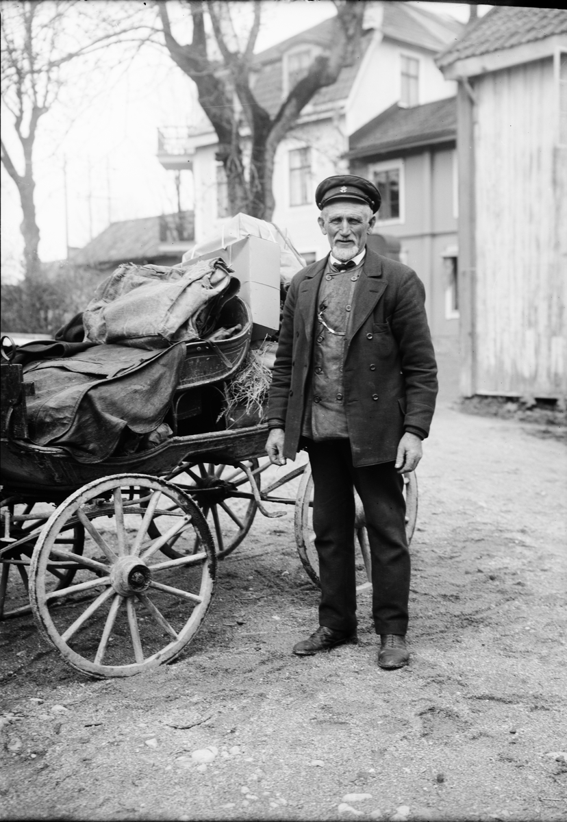 Skötsner-Edhlund, "Postmästare Myhrberg på sista postturen mot Öregrund", Östhammar, Uppland