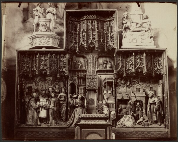 Eugène Atget, Abbeville, Rétable en bois, église Saint-Paul